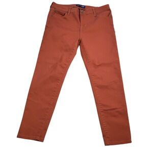 Celebrity Blues Women's Arabain Spice Orange Cropped Pants 10P comfort casual
